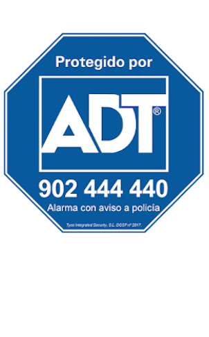 Placa disuasoria alarma ADT